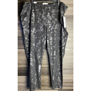 NWT‎ SkinnyGirl Bailey High Rise Seamless Pull On Pants - Gunmetal Storm 22W